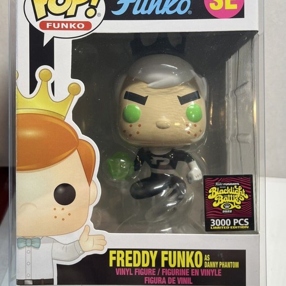 New! FUNKO POP SE Freddy Funko Danny Phantom Exclusive 1/3,000 Pcs. Blacklight ! - Picture 1 of 4